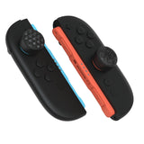 PlayVital QUANTUM Pro Ergonomic Thumbstick Grips for Nintendo Switch 2, Joystick Caps Thumb Grip for Joycon 2 - with 3 Height Convex and Concave - Diamond Grain & Crack Bomb Design - Black - WWYNTM031