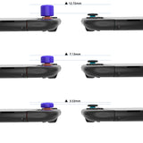 PlayVital QUANTUM Pro Ergonomic Thumbstick Grips for Nintendo Switch 2, Joystick Caps Thumb Grip for Joycon 2 - with 3 Height Convex and Concave - Diamond Grain & Crack Bomb Design - Purple - WWYNTM032