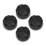 PlayVital for Switch 2 Thumbs Cushion Caps Thumb Grips (4-Pack), Silicone Joystick Grip Cover for Nintendo Switch 2 Joycon, Anti-Slip Raindrop Texture Design - Black - WWYNTM057