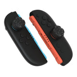 PlayVital for Switch 2 Thumbs Cushion Caps Thumb Grips (4-Pack), Silicone Joystick Grip Cover for Nintendo Switch 2 Joycon, Anti-Slip Raindrop Texture Design - Black - WWYNTM057