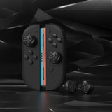 PlayVital for Switch 2 Thumbs Cushion Caps Thumb Grips (4-Pack), Silicone Joystick Grip Cover for Nintendo Switch 2 Joycon, Anti-Slip Raindrop Texture Design - Black - WWYNTM057