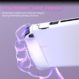 PlayVital Ranger Dockable Silicone Grip Case with Hard Shell Cover for Nintendo Switch 2 - Protective Full-Body Cover with Extra Adjustable Stand & Thumb Grips  - White - YZCNTM002