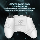 PlayVital Silicone Controller Cover for Xbox Series X/S with Thumbstick Cap & Sticker- Runes Edition Anti-Slip Grip Skin, Shockproof Protector for Xbox Core Wireless Controller - White - HUAX3P002