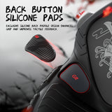 PlayVital for Nintendo Switch 2 Pro Controller Skin Cover – Samurai Armor Edition Silicone Case for Switch 2 Pro Controller with Back Button Caps & Thumb Grip & Sticker, Shockproof  - Black - JHSPTP001