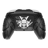 PlayVital for Nintendo Switch 2 Pro Controller Skin Cover – Samurai Armor Edition Silicone Case for Switch 2 Pro Controller with Back Button Caps & Thumb Grip & Sticker, Shockproof  - Black - JHSPTP001