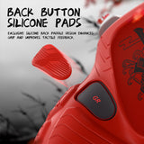PlayVital for Nintendo Switch 2 Pro Controller Skin Cover – Samurai Armor Edition Silicone Case for Switch 2 Pro Controller with Back Button Caps & Thumb Grip & Sticker, Shockproof  - Red - JHSPTP003