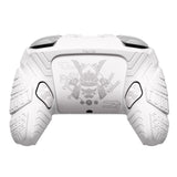 PlayVital for Nintendo Switch 2 Pro Controller Skin Cover – Samurai Armor Edition Silicone Case for Switch 2 Pro Controller with Back Button Caps & Thumb Grip & Sticker, Shockproof  - White - JHSPTP002
