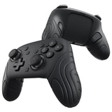 PlayVital Samurai Edition Protective Skin Case for Nintendo Switch 2 Pro Controller with Back Button Caps & Thumb Grips & Stickers, Shockproof  for Switch 2 Pro Controller Silicone Cover - Black - BADPTP001