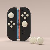 PlayVital Silicone Button Covers and Thumb Grip Set for Nintendo Switch 2, 2 ABXY Directional Button Caps & 2 Joystick Caps for Joycon 2 - Antique Yellow - WWYNTM045