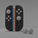 PlayVital Silicone Button Covers and Thumb Grip Set for Nintendo Switch 2, 2 ABXY Directional Button Caps & 2 Joystick Caps for Joycon 2 - New Hope Gray - WWYNTM047