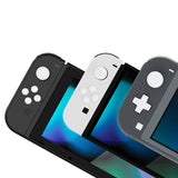 PlayVital Silicone Button Covers and Thumb Grip Set for Nintendo Switch/OLED Joycon/Switch Lite, ABXY Directional Key Button Caps for Nintendo Switch/OLED/Lite with Switch Lite D-Pad Button Cap - White - NJM3004