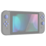 PlayVital Silicone Button Covers and Thumb Grip Set for Nintendo Switch/OLED Joycon/Switch Lite, ABXY Directional Key Button Caps for Nintendo Switch/OLED/Lite with Switch Lite D-Pad Button Cap - Light Violet - NJM3008