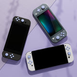 PlayVital Silicone Button Covers and Thumb Grip Set for Nintendo Switch/OLED Joycon/Switch Lite, ABXY Directional Key Button Caps for Nintendo Switch/OLED/Lite with Switch Lite D-Pad Button Cap - Light Violet - NJM3008