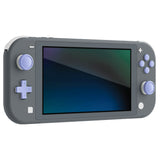 PlayVital Silicone Button Covers and Thumb Grip Set for Nintendo Switch/OLED Joycon/Switch Lite, ABXY Directional Key Button Caps for Nintendo Switch/OLED/Lite with Switch Lite D-Pad Button Cap - Light Violet - NJM3008