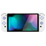 PlayVital Silicone Button Covers and Thumb Grip Set for Nintendo Switch/OLED Joycon/Switch Lite, ABXY Directional Key Button Caps for Nintendo Switch/OLED/Lite with Switch Lite D-Pad Button Cap - Light Violet - NJM3008