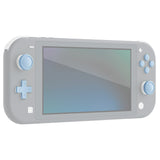 PlayVital Silicone Button Covers and Thumb Grip Set for Nintendo Switch/OLED Joycon/Switch Lite, ABXY Directional Key Button Caps for Nintendo Switch/OLED/Lite with Switch Lite D-Pad Button Cap - Sky Blue - NJM3007