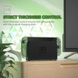 PlayVital Solid Color Series Protective Case for Nintendo Switch 2, Anti-Scratches Hard Shell Dockable Grip Cover with Extra Foldable Stand & Thumb Grips for Nintendo Switch 2  - Matcha Green - AXKNTM005