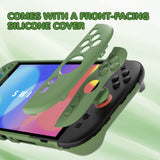 PlayVital Solid Color Series Protective Case for Nintendo Switch 2, Anti-Scratches Hard Shell Dockable Grip Cover with Extra Foldable Stand & Thumb Grips for Nintendo Switch 2  - Matcha Green - AXKNTM005