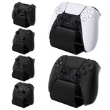 PlayVital 2 Set Stand-AL Game Controller Stand for ps5, for ps4, Aluminium Metal Display Gamepad Holder for Xbox Series X/S, Xbox One, Switch Pro, Universal Desktop Controller Supporter - Black - FQZPFC004