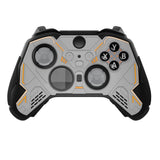 PlayVital Stellar Mecha Silicone Cover Skin for Xbox Elite Series 2 & Elite Series 2 Core, Non-Slip Grip Protector for Xbox Elite 2 with Thumb Grips & Stickers - Gray & Black - HQWE2P001