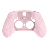 PlayVital Stellar Mecha Silicone Cover Skin for Xbox Elite Series 2 & Elite Series 2 Core, Non-Slip Grip Protector for Xbox Elite 2 with Thumb Grips & Stickers - Peach Pink & Blossom Pink - HQWE2P005