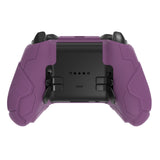 PlayVital Stellar Mecha Silicone Cover Skin for Xbox Elite Series 2 & Elite Series 2 Core, Non-Slip Grip Protector for Xbox Elite 2 with Thumb Grips & Stickers - Rosy Brown & Purple - HQWE2P004