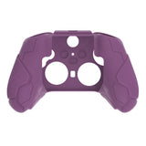 PlayVital Stellar Mecha Silicone Cover Skin for Xbox Elite Series 2 & Elite Series 2 Core, Non-Slip Grip Protector for Xbox Elite 2 with Thumb Grips & Stickers - Rosy Brown & Purple - HQWE2P004