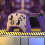 PlayVital Stellar Mecha Silicone Cover Skin for Xbox Elite Series 2 & Elite Series 2 Core, Non-Slip Grip Protector for Xbox Elite 2 with Thumb Grips & Stickers - Rosy Brown & Purple - HQWE2P004
