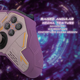 PlayVital Stellar Mecha Silicone Cover Skin for Xbox Elite Series 2 & Elite Series 2 Core, Non-Slip Grip Protector for Xbox Elite 2 with Thumb Grips & Stickers - Rosy Brown & Purple - HQWE2P004