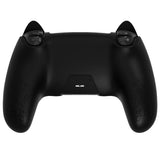 PlayVital Sweetheart Kitty Silicone Cover for ps5 Controller with 6 Joystick Caps and 6 Sticker, Soft Anti-Slip Full Protection Grip Skin Compatible with ps5 Charging Dock - Black - LRRPFP003