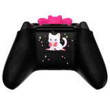 PlayVital Sweetheart Kitty Silicone Cover Compatible with Xbox Series X/S Controller with Thumb Grips and Stickers, Soft Rubber Protector with Anti-Slip Grip for Xbox Core Controller - Black - XEEX3P003