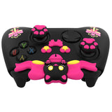 PlayVital Sweetheart Kitty Silicone Cover Compatible with Xbox Series X/S Controller with Thumb Grips and Stickers, Soft Rubber Protector with Anti-Slip Grip for Xbox Core Controller - Black - XEEX3P003