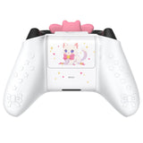 PlayVital Sweetheart Kitty Silicone Cover Compatible with Xbox Series X/S Controller with Thumb Grips and Stickers, Soft Rubber Protector with Anti-Slip Grip for Xbox Core Controller - White - XEEX3P002