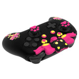 PlayVital Sweetheart Kitty Silicone Skin Compatible with Nintendo Switch Pro Controller – Kawaii Anti-Slip Cover, Switch Pro Controller Joystick Grips & Protective Silicone Case - Black - DHHNPP003