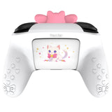 PlayVital Sweetheart Kitty Silicone Skin Compatible with Nintendo Switch Pro Controller – Kawaii Anti-Slip Cover, Switch Pro Controller Joystick Grips & Protective Silicone Case - White - DHHNPP002