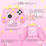 PlayVital Sweetheart Kitty Silicone Cover Compatible with Xbox Series X/S Controller with Thumb Grips and Stickers, Soft Rubber Protector with Anti-Slip Grip for Xbox Core Controller - Pink - XEEX3P001