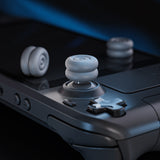 PlayVital Thumb Grips for Steam Deck LCD & OLED (4-Pack), Thumb Cushion Caps with Anti-Slip Texture, Height-Boost Joystick Cover for Steam Deck Accessories, Joystick Protection for PS Portal Remote Player - New Hope Gray - YFSDM053