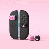 PlayVital for Switch 2 Thumbs Cushion Caps Thumb Grips (4-Pack), Kawaii Silicone Joystick Grip Cover for Nintendo Switch 2 Joycon, Anti-Fatigue Design - PP & VV The Kitten - WWYNTJ020