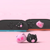 PlayVital for Switch 2 Thumbs Cushion Caps Thumb Grips (4-Pack), Kawaii Silicone Joystick Grip Cover for Nintendo Switch 2 Joycon, Anti-Fatigue Design - PP & VV The Kitten - WWYNTJ020
