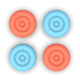 PlayVital Thumbs Cushion Caps Thumb Grips for Nintendo Switch 2, Thumbstick Grip Cover for Joycon 2, Joystick Caps for Switch 2 Accessories - Blue & Orange - WWYNTM027