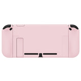 PlayVital UPGRADED Glossy Dockable Case Grip Cover for NS Switch, Ergonomic Protective Case for NS Switch, Separable Protector Hard Shell for Joycon - Cherry Blossoms Pink - ANSP3010