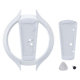 PlayVital Vertical Stand for PS5/Slim/Pro/Standard Console Disc & Digital, Space-Saving Holder Base Accessories for PS5/Pro/Slim with Anti-Slip Pads, Enhanced Stability - White - CFBPFP002