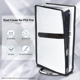 PlayVital Vertical Dust Cover for ps5 Pro Console Disc & Digital Edition, Dust Proof Protector Waterproof Sleeve for ps5 Pro Accessories - Transparent - SKTPFM002