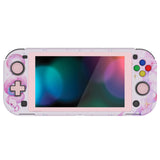 PlayVital ZealProtect Protective Case for Nintendo Switch Lite, Hard Shell Ergonomic Grip Cover for Switch Lite w/Screen Protector & Thumb Grip Caps & Button Caps - Celestial Serpent's Embrace - PSLYR006