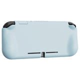 PlayVital ZealProtect Protective Case for Nintendo Switch Lite, Hard Shell Ergonomic Grip Cover for Switch Lite with Screen Protector & Thumb Grip Caps & Button Caps - Heaven Blue - PSLYP3018