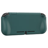 PlayVital ZealProtect Protective Case for Nintendo Switch Lite, Hard Shell Ergonomic Grip Cover for Switch Lite with Screen Protector & Thumb Grip Caps & Button Caps - Hunter Green - PSLYP3017