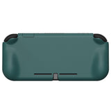 PlayVital ZealProtect Protective Case for Nintendo Switch Lite, Hard Shell Ergonomic Grip Cover for Switch Lite with Screen Protector & Thumb Grip Caps & Button Caps - Hunter Green - PSLYP3017