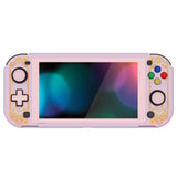 PlayVital ZealProtect Protective Case for Nintendo Switch Lite, Hard Shell Ergonomic Grip Cover for Switch Lite w/Screen Protector & Thumb Grip Caps & Button Caps - Magic Wings - PSLYR019