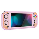 PlayVital ZealProtect Protective Case for Nintendo Switch Lite, Hard Shell Ergonomic Grip Cover for Switch Lite w/Screen Protector & Thumb Grip Caps & Button Caps - Magic Wings - PSLYR019