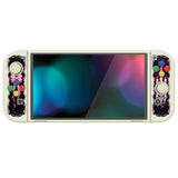 PlayVital ZealProtect Soft Protective Case for Switch OLED, Flexible Protector Joycon Grip Cover for Switch OLED with Thumb Grip Caps & ABXY Direction Button Caps - Darkling Sheep - XSOYV6050